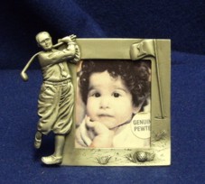 67574 Pewter Male Golfer Frame